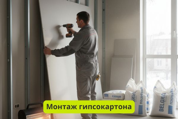 Гипсокартон монтаж фото